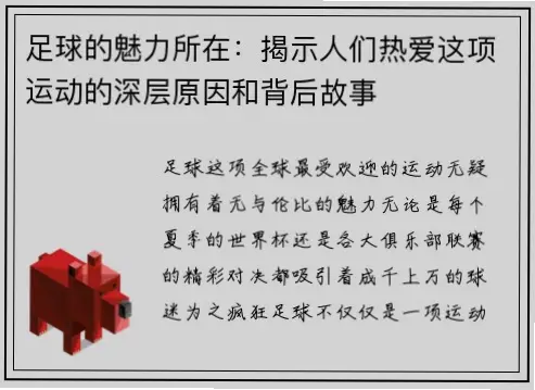 为什么球员拼搏与观众呐喊能成为民族身份象征？